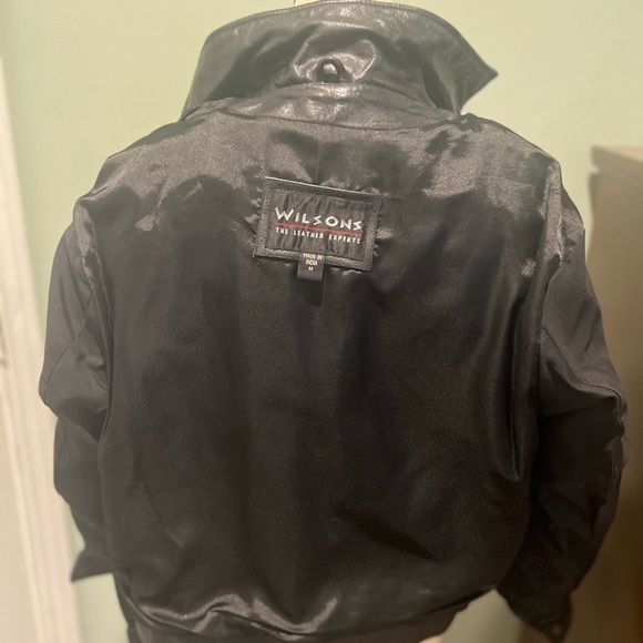 Wilson Black Leather Jacket - Picture 7 of 9